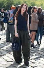 RACHEL BROSNAHAN Arrives at Loewe Show at Paris Fashion Week 09/27/2024