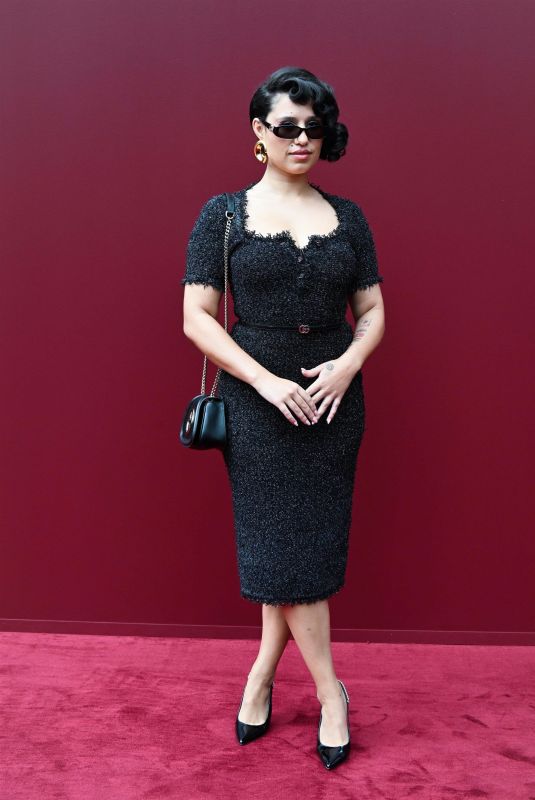 RAYE at Gucci Spring/summer 2025 Show at Milan Fashion Week 09/20/2024