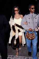 RIHANNA Arrives at Bottega Veneta After-party in Milan 09/21/2024