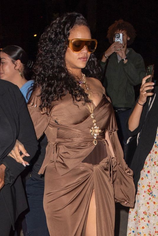 RIHANNA Leaves Cipriani in New York 09/07/2024