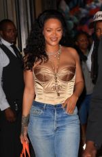 RIHANNA Leaves Four Seasons Hotel at New York Fashion Week 09/07/2024