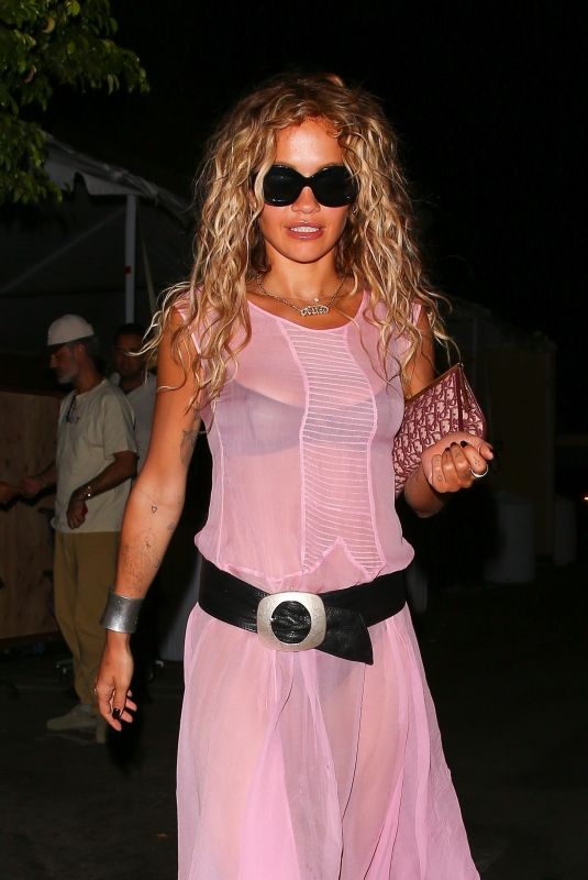 RITA ORA Out for Dinner at Matsuhisa in Beverly Hills 09/05/2024