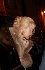 ROSE Arrives at YSL Fashion Show After-party in Paris 09/24/2024