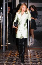 ROSE BERTRAM Leaves Costes Restaurant at Paris Fashion Week 09/26/2024