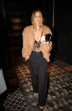 ROSIE HUNTINGTON-WHITELEY Out for Dinner at Hotel Costes at Paris Fashion Week 09/25/2024