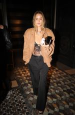 ROSIE HUNTINGTON-WHITELEY Out for Dinner at Hotel Costes at Paris Fashion Week 09/25/2024