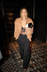 ROSIE HUNTINGTON-WHITELEY Out for Dinner at Hotel Costes at Paris Fashion Week 09/25/2024