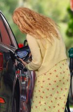 RUMER WILLIS at a Ga Station in Los Angeles 09/16/2024