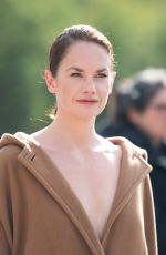 RUTH WILSON Arrives at Loewe Show at Paris Fashion Week 09/27/2024