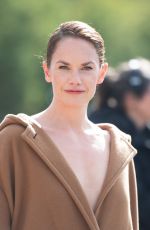 RUTH WILSON Arrives at Loewe Show at Paris Fashion Week 09/27/2024