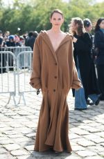 RUTH WILSON Arrives at Loewe Show at Paris Fashion Week 09/27/2024