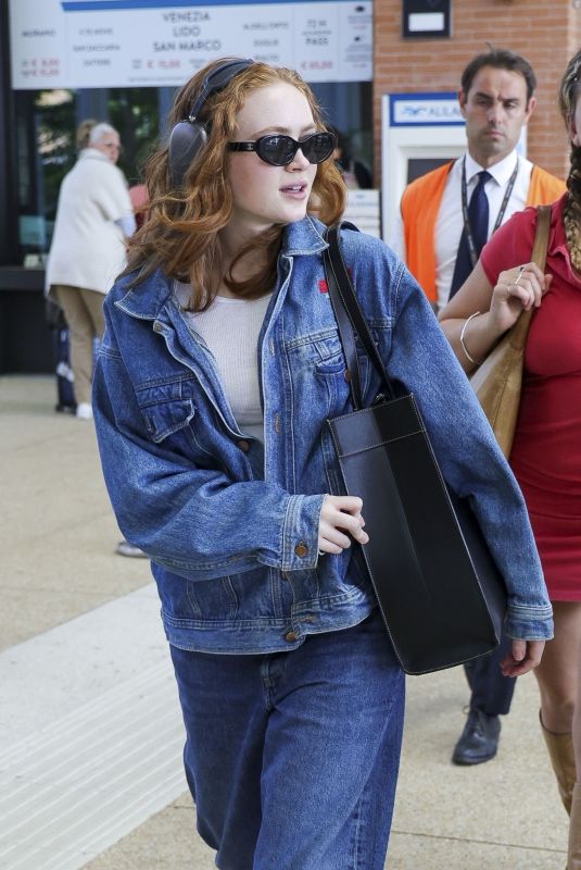 SADIE SINK Arrives at Venice Airport 08/31/2024