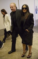 SALMA HAYEK Arrives at CBS Mornings in New York 09/10/2024