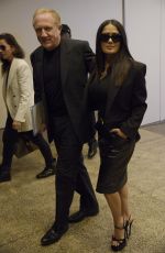 SALMA HAYEK Arrives at CBS Mornings in New York 09/10/2024