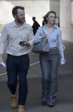 SAOIRSE RONAN Arrives at BBC Studios in London 09/18/2024