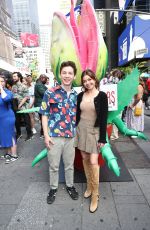 SARAH HYLAND at Little Shop Of Horrors Installation Unveiling at Times Square in New York 09/19/2024