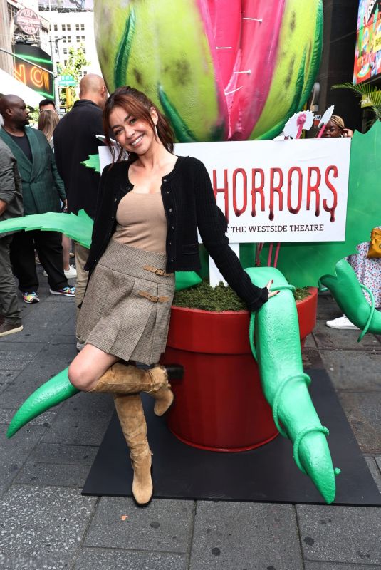 SARAH HYLAND at Little Shop Of Horrors Installation Unveiling at Times Square in New York 09/19/2024