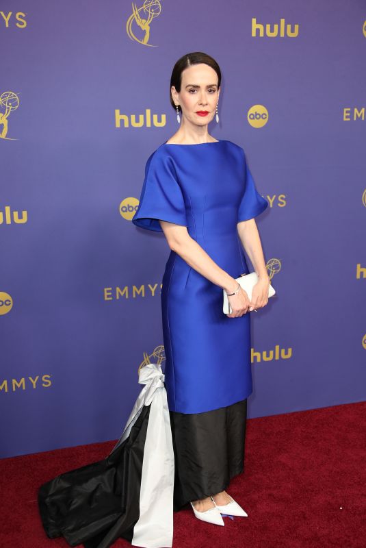 SARAH PAULSON at 76th Emmy Awards at Peacock Theatre in Los Angeles 09/15/2024