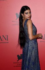 SARRA CHERI at Armani Beauty Dinner Photocall at 81st Venice International Film Festival 08/31/2024
