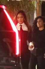 SAWEETIE Leaves Bird Streets Club in West Hollywood 09/21/2024