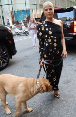SELMA BLAIR Out with Her Service Dog in New York 09/13/2024