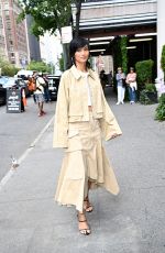 SHARINA GUTIERREZ Arrives at Dennis Basso Spring 2024 Fashion Show in New York 09/09/2024
