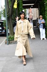 SHARINA GUTIERREZ Arrives at Dennis Basso Spring 2024 Fashion Show in New York 09/09/2024