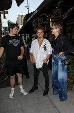 SHARON STONE Out with Her Sons Roan and Laird for Lunch in Beverly Hills 08/10/2024