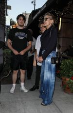 SHARON STONE Out with Her Sons Roan and Laird for Lunch in Beverly Hills 08/10/2024