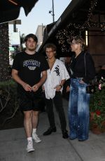 SHARON STONE Out with Her Sons Roan and Laird for Lunch in Beverly Hills 08/10/2024