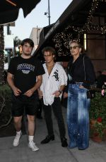 SHARON STONE Out with Her Sons Roan and Laird for Lunch in Beverly Hills 08/10/2024