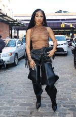 SHENSEEA Arrives at Alexander Wang Show at New York Fashion Week 09/08/2024