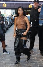 SHENSEEA Arrives at Alexander Wang Show at New York Fashion Week 09/08/2024