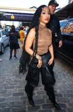 SHENSEEA Arrives at Alexander Wang Show at New York Fashion Week 09/08/2024