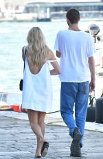 SIENNA MILLER and Oli Green on a Romantic Stroll in Venice 09/07/2024