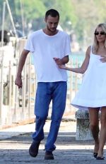 SIENNA MILLER and Oli Green on a Romantic Stroll in Venice 09/07/2024