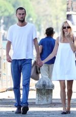 SIENNA MILLER and Oli Green on a Romantic Stroll in Venice 09/07/2024