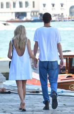 SIENNA MILLER and Oli Green Out in Venice 09/07/2024