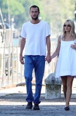 SIENNA MILLER and Oli Green Out in Venice 09/07/2024