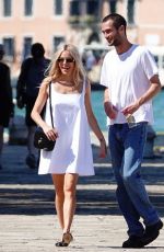 SIENNA MILLER and Oli Green Out in Venice 09/07/2024