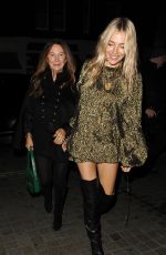 SIENNA MILLER Leaves Chiltern Firehouse in London 09/20/2024