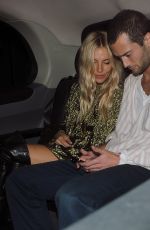 SIENNA MILLER Leaves Chiltern Firehouse in London 09/20/2024
