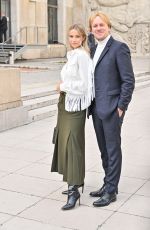 SIMONA JAKSTAITE Arrives at Elie Saab Show at Paris Fashion Week 09/28/2024