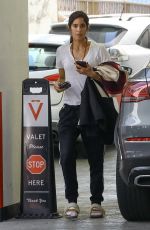 SOFIA BOUTELLA Waiting for Her Car at a Valet in Beverly Hills 09/13/2024