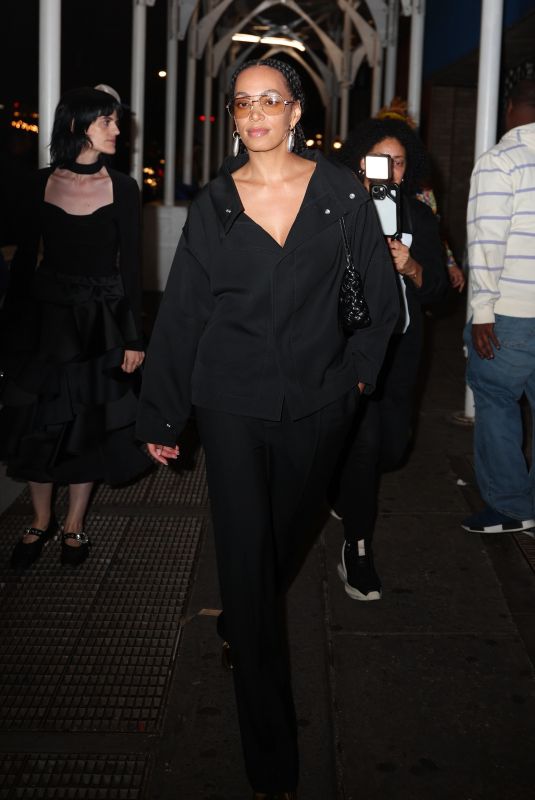 SOLANGE KNOWLES Arrives at Harper