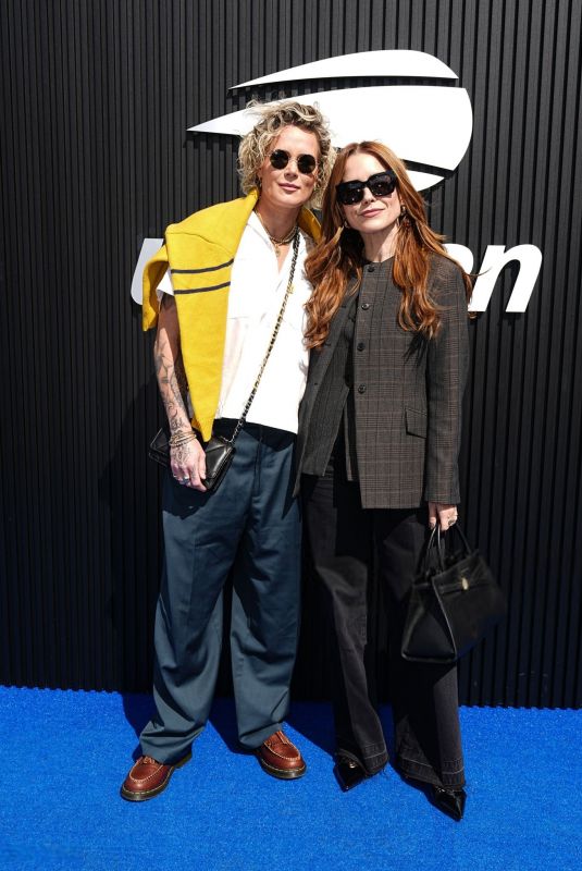 SOPHIA BUSH and Ashlyn Harris at US Open in New York 09/08/2024