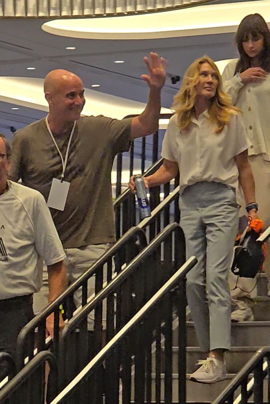 STEFFI GRAF and Andre Agassi Arrives Pickleball Championship in Las Vegas 09/01/2024