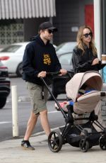 SUKI WATERHOUSE and Robert Pattinson Out with Their Baby in Los Angeles 09/24/2024