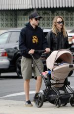 SUKI WATERHOUSE and Robert Pattinson Out with Their Baby in Los Angeles 09/24/2024