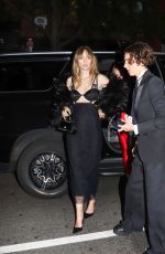 SUKI WATERHOUSE Arrives at Taylor Swift